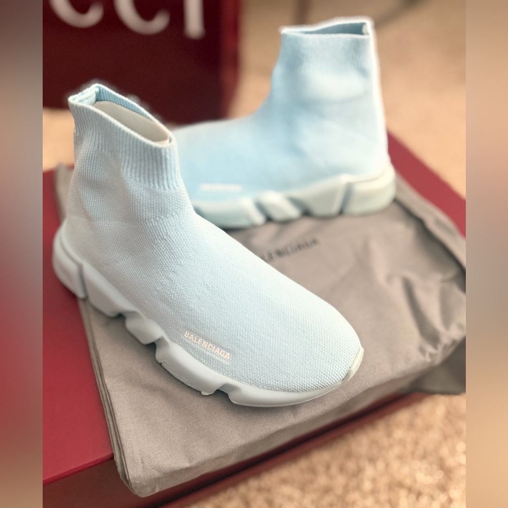 Balenciaga Pale Blue Sole Sneakers
